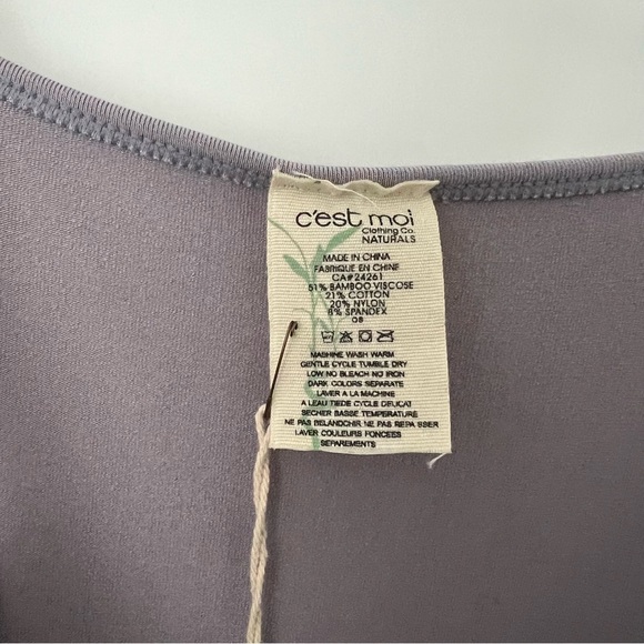 2/$20 - C'EST MOI BAMBOO CAMI LONG. NWT - Picture 6 of 7